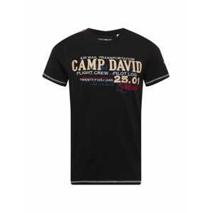 CAMP DAVID Tričko  černá