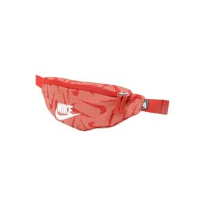 Nike Sportswear Ledvinka  ohnivá červená / bílá