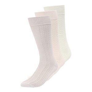 Urban Classics Ponožky  kámen / pastelově růžová / barva bílé vlny