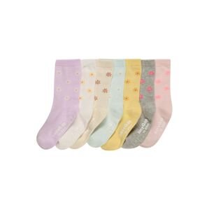 GAP Ponožky béžová / světlemodrá / žlutá / šedý melír / lenvandulová / růžová
