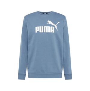 PUMA Sportovní mikina  kouřově modrá / bílá