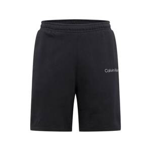 Calvin Klein Performance Sportovní kalhoty  černá / bílá