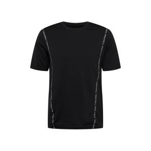 Calvin Klein Performance Funkční tričko  černá / bílá