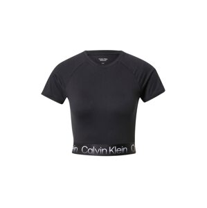 Calvin Klein Performance Funkční tričko  černá / bílá