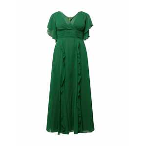 SWING Curve Společenské šaty  tmavě zelená