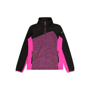 ICEPEAK Funkční flísová bunda 'KORBACH'  pink / růžový melír / černá