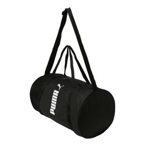 PUMA Sportovní taška  černá / bílá