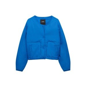 Pull&Bear Přechodná bunda nebeská modř