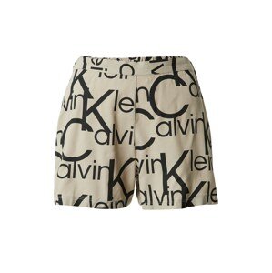 Calvin Klein Underwear Pyžamové kalhoty  khaki / černá