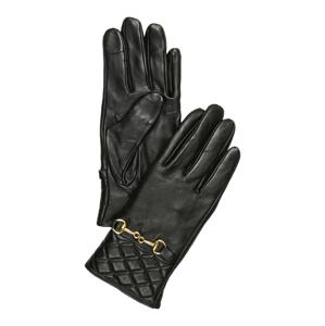 PIECES Prstové rukavice 'NOFIA' zlatá / černá