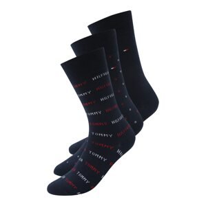 Tommy Hilfiger Underwear Ponožky  tmavě modrá / červená / bílá