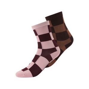 BeckSöndergaard Ponožky  hnědá / čokoládová / růžová / bordó