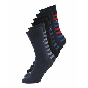 Tommy Hilfiger Underwear Ponožky  noční modrá / kouřově modrá / šedý melír / červená