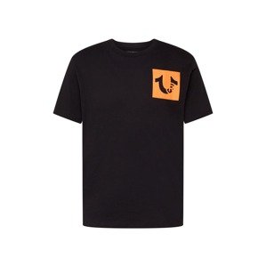 True Religion Tričko  khaki / oranžová / černá