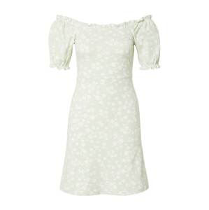 Dorothy Perkins Letní šaty pastelově zelená / bílá